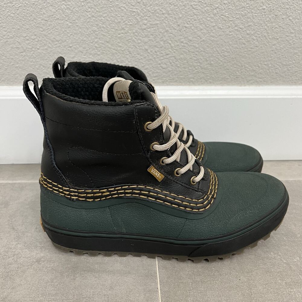 Vans Standard Mid Snow MTE Mens Size 10 Green Waterproof Winter Boots Shoes